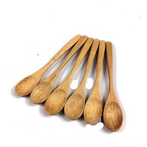 Handcrafted Wooden Spoon Set – 6 PCS Elegant Kitchen Utensils