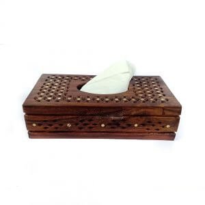 Brass Work Tissue Box - Elegant Fusion of Functionality and Artistry