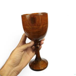Handcrafted Wooden Antique Glass